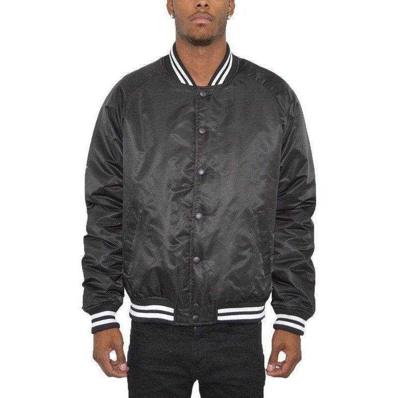 Mens Solid Color Varsity Jackets - VacationGrabs