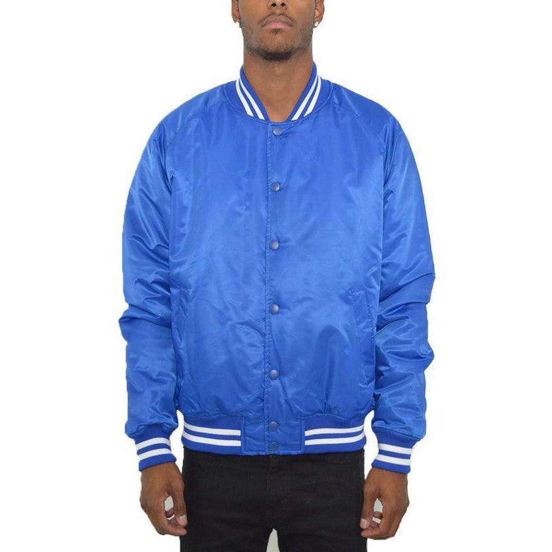 Mens Solid Color Varsity Jackets - VacationGrabs