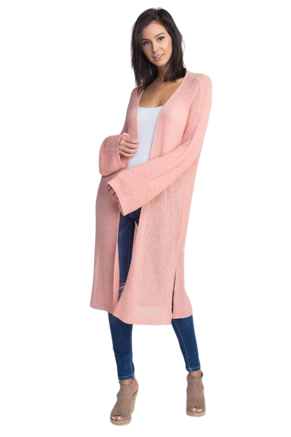 Women's Long Knit Thin Cardigan