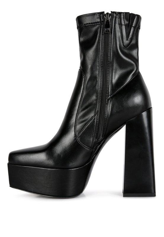 Women's Shoes - Boots Whippers Patent Pu High Platform Ankle Boots
