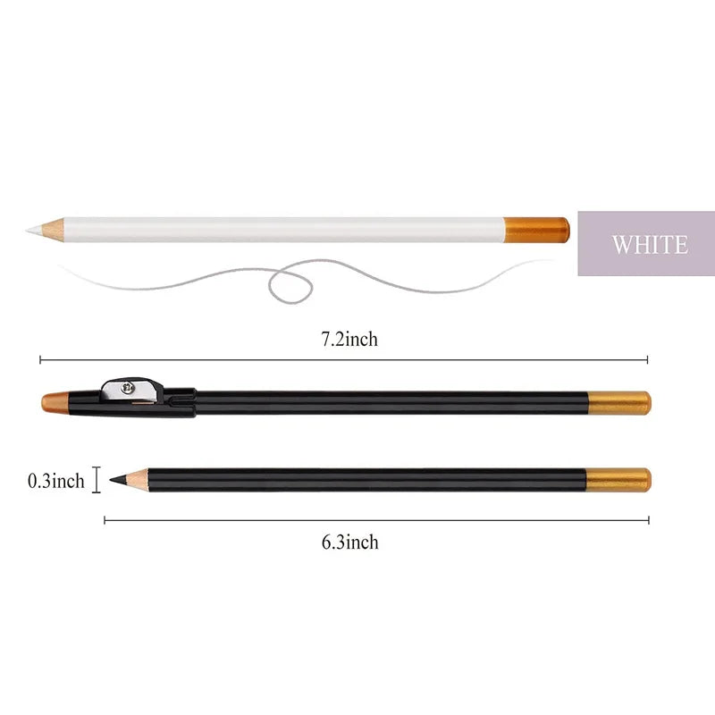 white barber hairline edge pencil with built-in sharpener (photo 5 of 8)