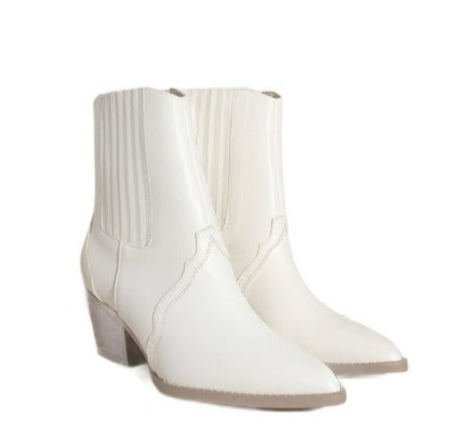 Women's Shoes - Boots White Cowboy Boots for Women