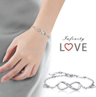 Women's Jewelry - Bracelets White Elements Infinite Pendant Chain Bracelet In 14K White...