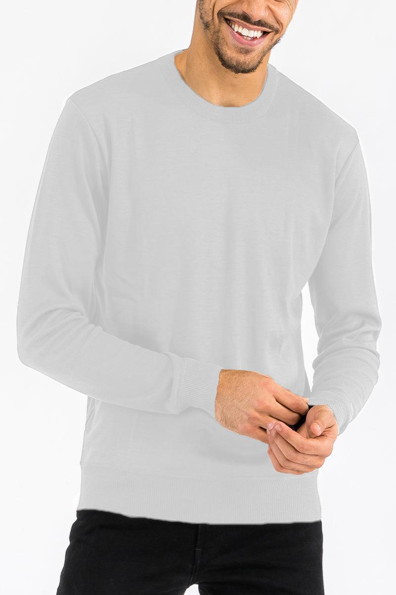 Jackets & Coats White Round Neck Knit Sweater