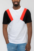 Color Block Tee | Vacation-Ready Cotton T-Shirt