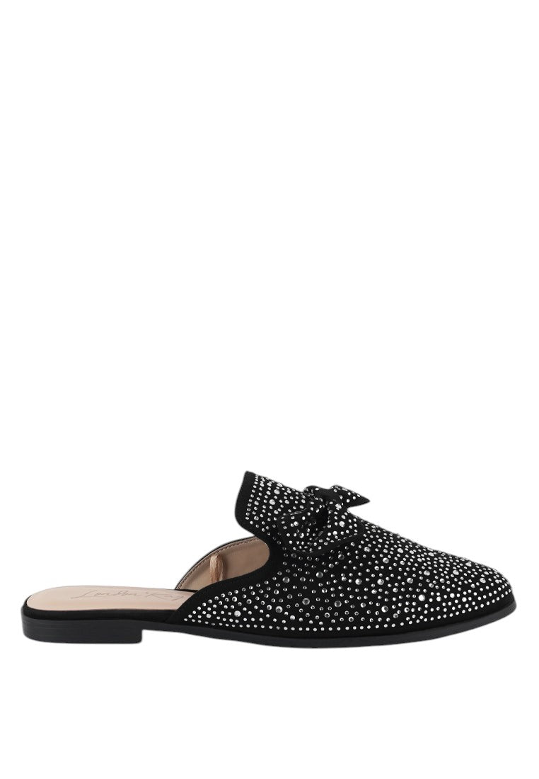 Whoopie Embellished Casual Bow Mules
