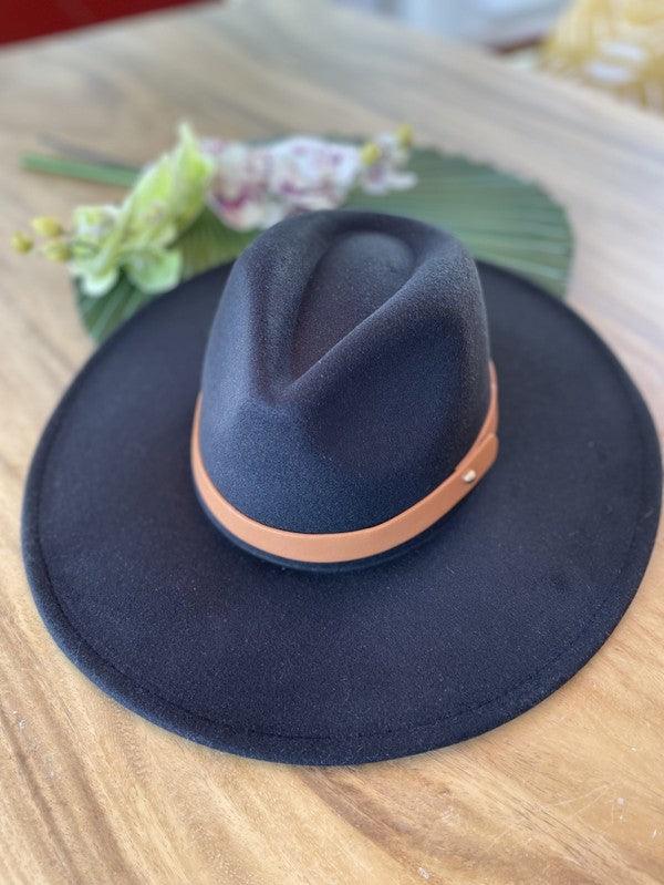 Women's Accessories - Hats Wide Brim Panama Hat In Vegan Felt 13 Colors