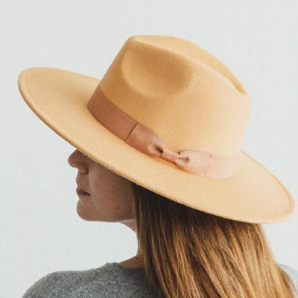 Women's Accessories - Hats Wide Brim Panama Hat In Vegan Felt