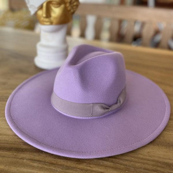 Women's Accessories - Hats Wide Brim Panama Hat In Vegan Felt