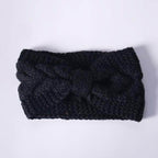 Winter Crochet Bow Twisted Head Band - VacationGrabs