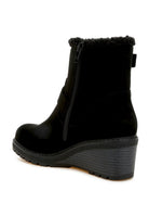 Rag Company winter fashion ankle boots with a side zipper and faux fur lining for stylish warmth