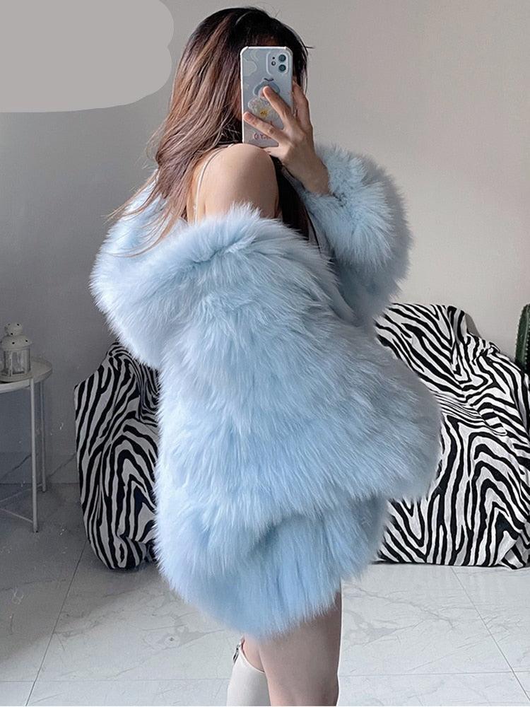 Thick faux sale fur jacket