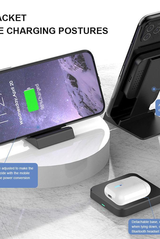 Gadgets Wireless Charging Stand 15W For Cell Phone With Adjustable...