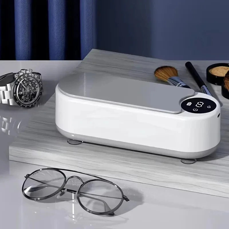 White wireless glasses cleaning machine for effective lens care