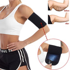 Women's black arm shapers for slimming, enhancing comfort and fit