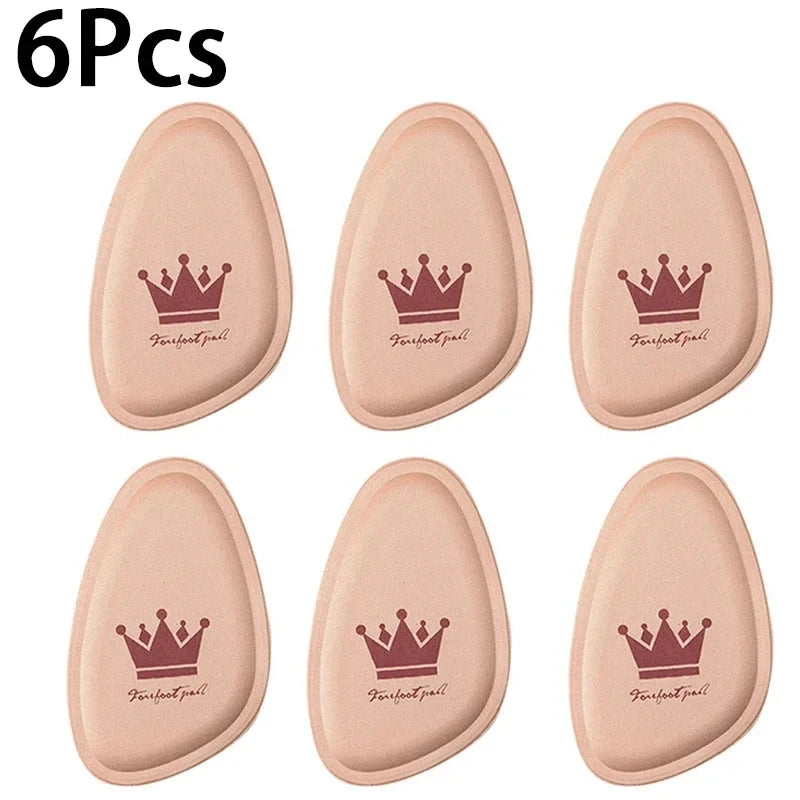 6 pack women's forefoot pad pain relief in soft gel material