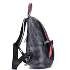 Luggage & Bags - Backpacks Women Men Genuine Leather Backpack Color Block Daypacks