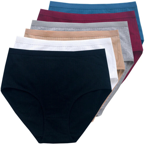 Women's cotton panties set in assorted colors for everyday comfort