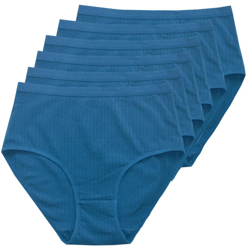 women panties cotton in blue, soft and comfortable daily wear