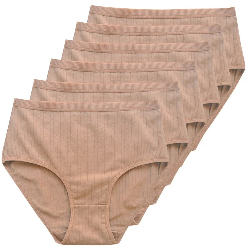 Women's cotton panties set in nude color for everyday comfort