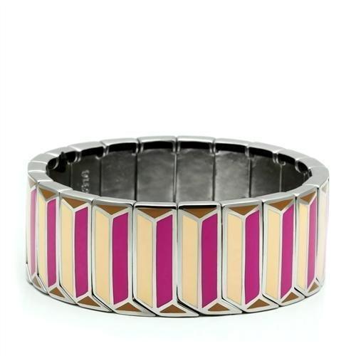 Women's Jewelry - Bracelets Women's Bracelets - TK299 - High polished (no plating) Stainless Steel Bracelet with No Stone