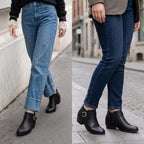 Women's Chunky Low Heel Short Ankle Boots – side profile