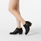 Women's Chunky Low Heel Short Ankle Boots – opposite side view