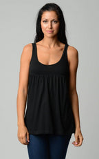 Women's Cotton Jersey V-Neck Tank - VacationGrabs