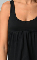 Women's Cotton Jersey V-Neck Tank - VacationGrabs
