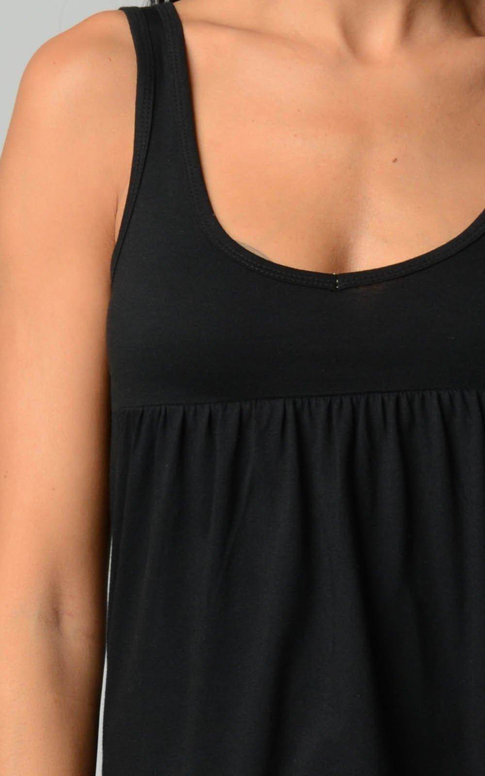Women's Cotton Jersey V-Neck Tank - VacationGrabs