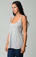 Women's Cotton Jersey V-Neck Tank - VacationGrabs
