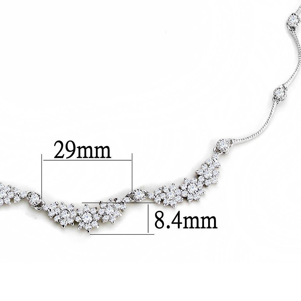 Women's Jewelry - Sets Women's Earrings - Women's Jewelry Style No. 3W1424 - Rhodium Brass Jewelry Sets