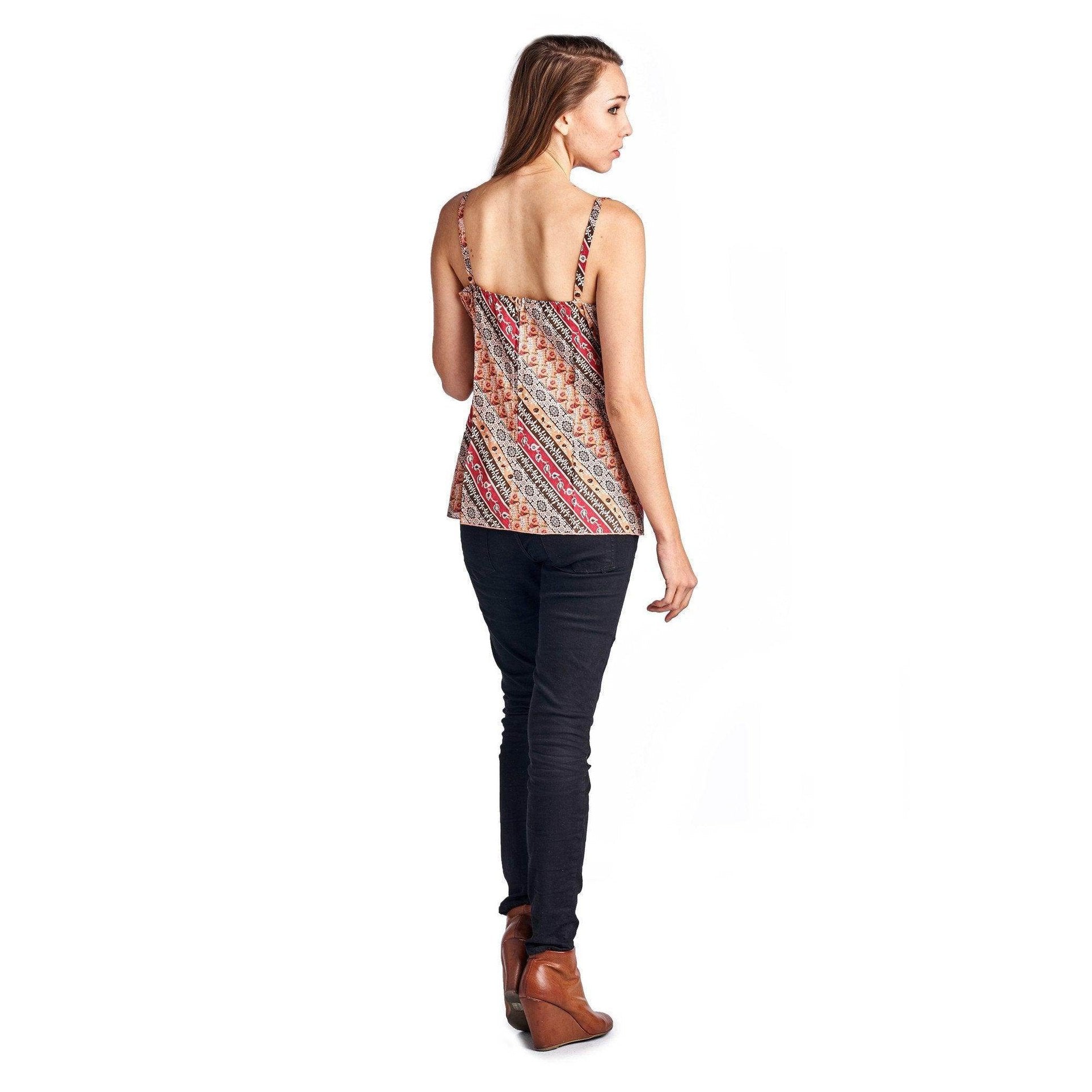 Women's Floral Printed Lace Tank - VacationGrabs