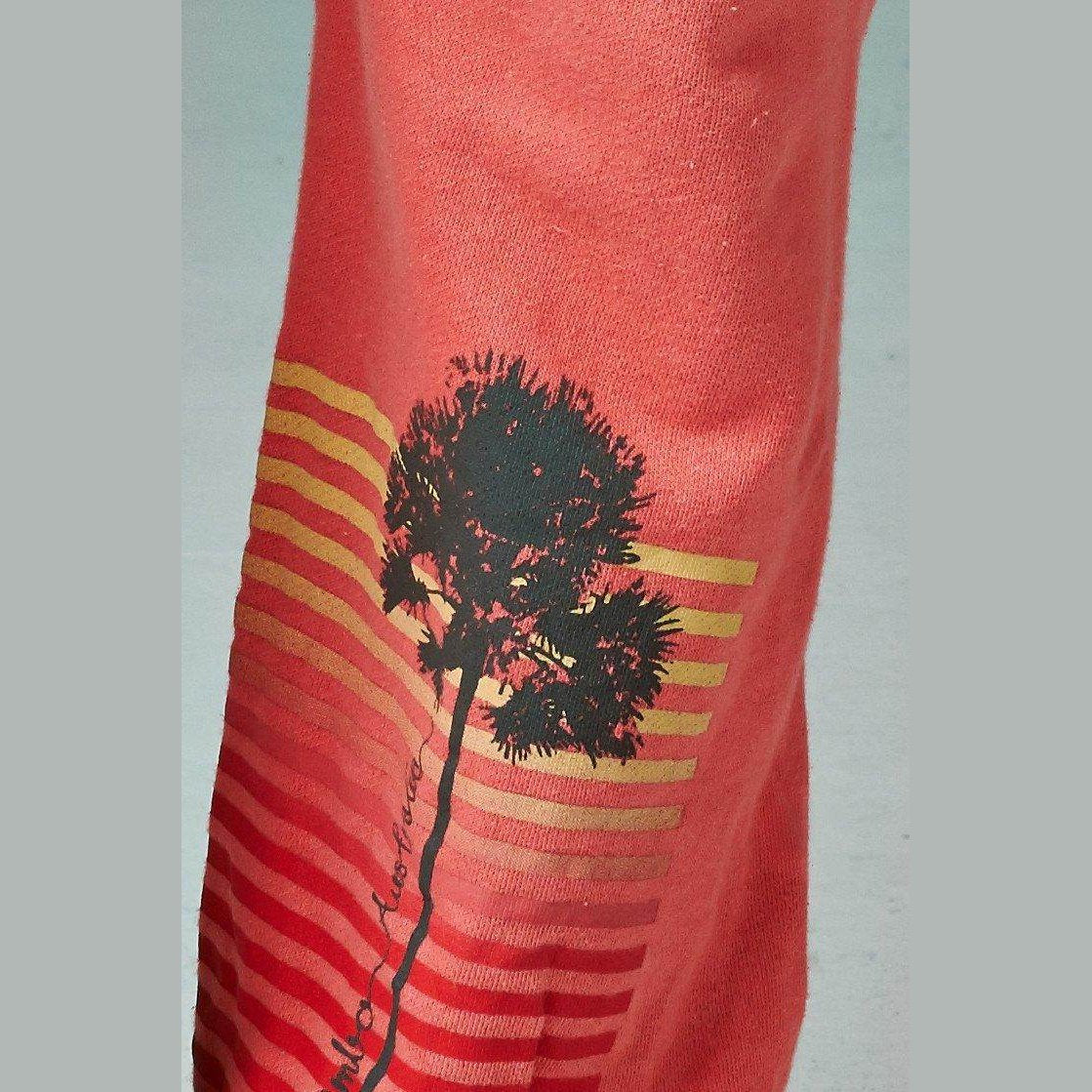 Women's Fold-over Waistband French Terry Dip Dye Screened - VacationGrabs