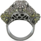 Women's Jewelry - Rings Women's Frog Ring 0W284 - Ruthenium Brass Ring with AAA Grade CZ