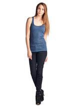 Women's Henley Tank with Lurex Thread - VacationGrabs