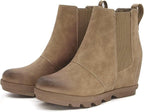 Women's Hidden Heel Chelsea Ankle Wedge Boots – opposite side view