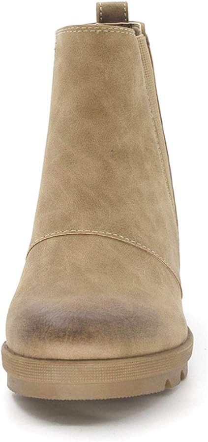 Women's Hidden Heel Chelsea Ankle Wedge Boots – pair view