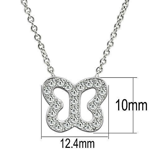 Women's Jewelry - Necklaces Women's Jewelry Style No. 3W078 - Rhodium Brass Necklace