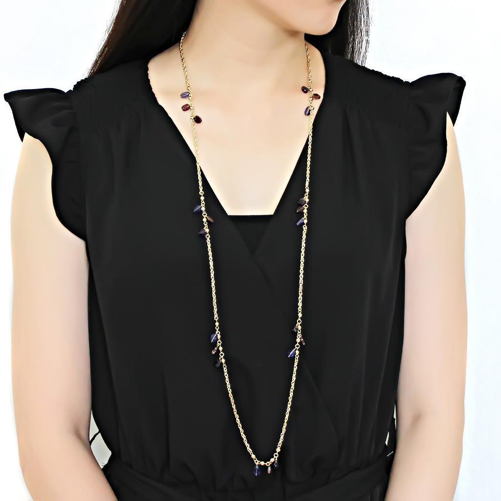 Women's Jewelry - Necklaces Women's Jewelry Style No. 3W1538 - Gold Brass Necklace