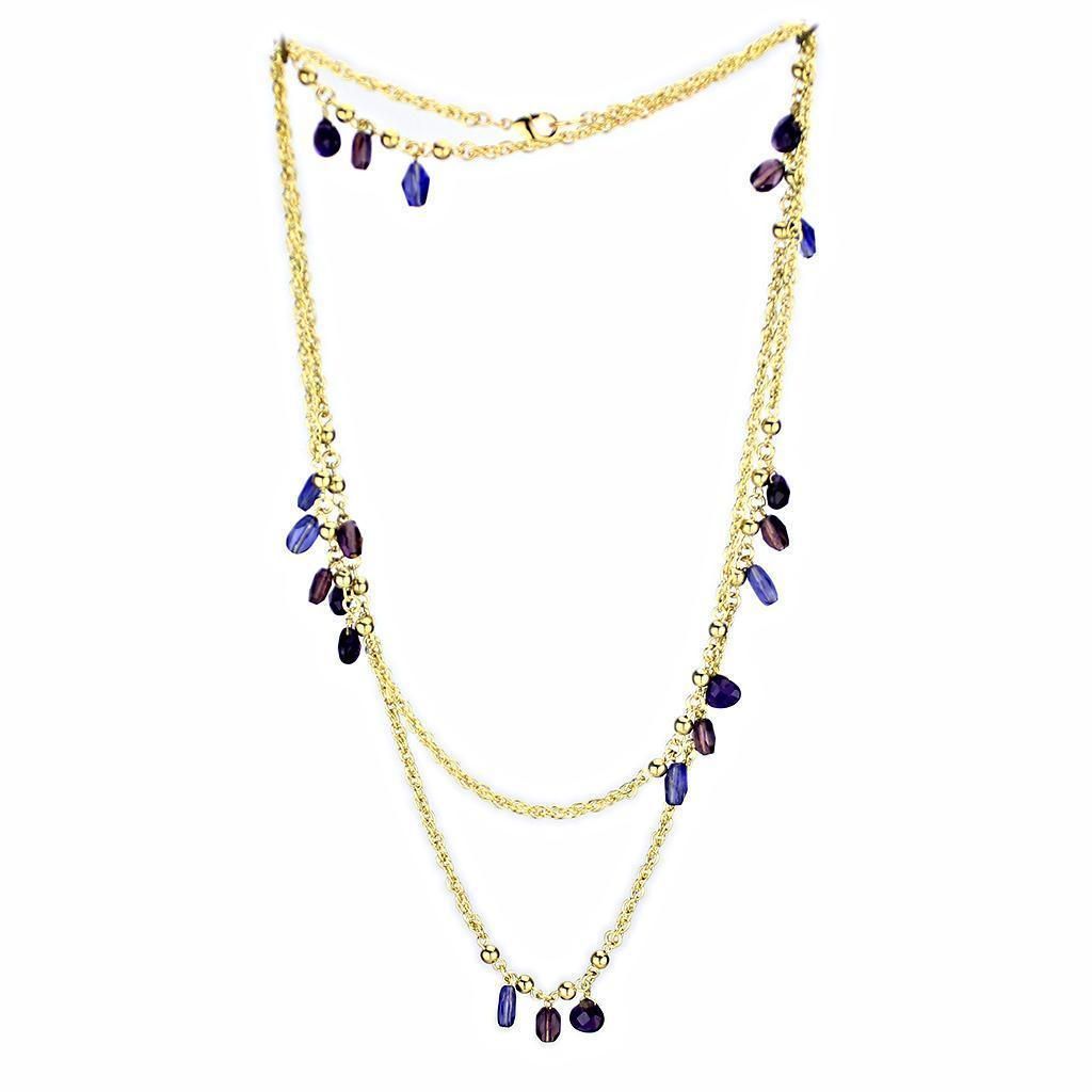 Women's Jewelry - Necklaces Women's Jewelry Style No. 3W1538 - Gold Brass Necklace