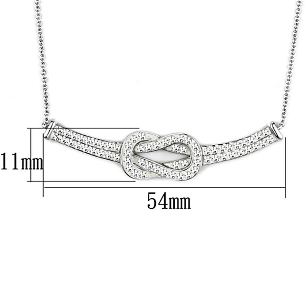 Women's Jewelry - Necklaces Women's Jewelry Style No. 3W406 - Rhodium Brass Necklace