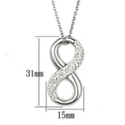 Women's Jewelry - Necklaces Women's Jewelry Style No. 3W407 - Rhodium Brass Necklace