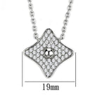 Women's Jewelry - Necklaces Women's Jewelry Style No. 3W430 - Rhodium Brass Necklace