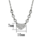 Women's Jewelry - Necklaces Women's Jewelry Style No. 3W433 - Rhodium Brass Necklace