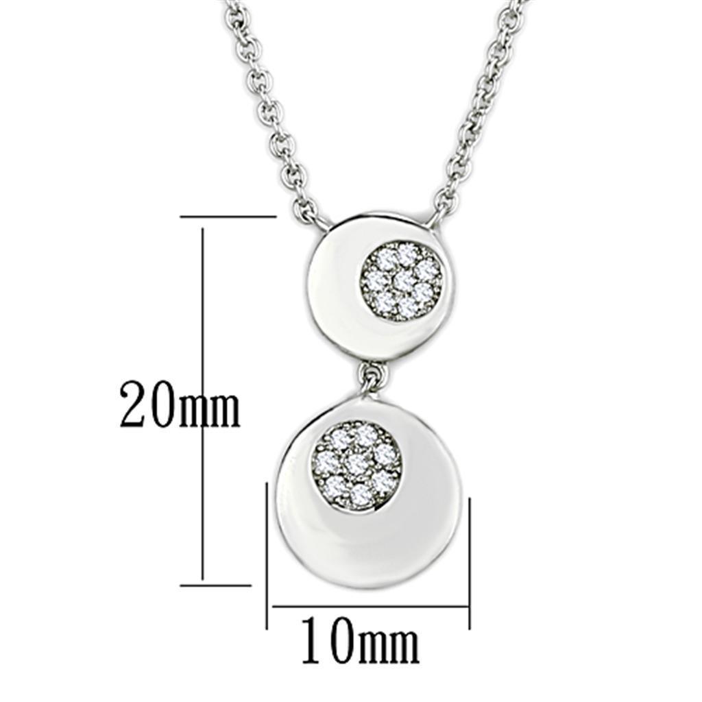 Women's Jewelry - Necklaces Women's Jewelry Style No. 3W435 - Rhodium Brass Necklace