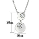 Women's Jewelry - Necklaces Women's Jewelry Style No. 3W435 - Rhodium Brass Necklace