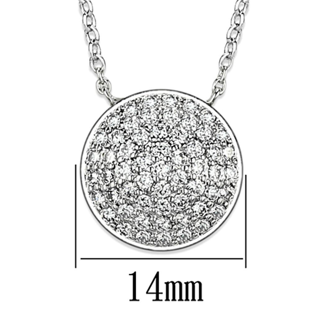 Women's Jewelry - Necklaces Women's Jewelry Style No. 3W436 - Rhodium Brass Necklace