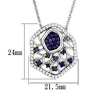 Women's Jewelry - Necklaces Women's Jewelry Style No. 3W438 - Rhodium + Ruthenium Brass Necklace