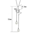 Women's Jewelry - Necklaces Women's Jewelry Style No. 3W442 - Rhodium Brass Necklace